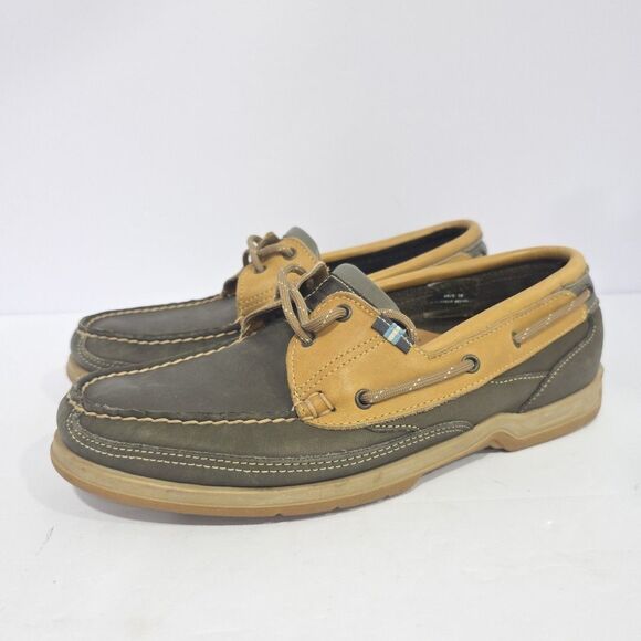 Sebago Docksides Shoes Men\'s Size 9 Brown/Tan Leather Boat Deck Nautical Classic main image 8